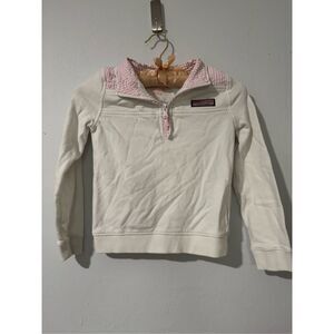 Vineyard Vines white pullover pink sweater XS 5-6